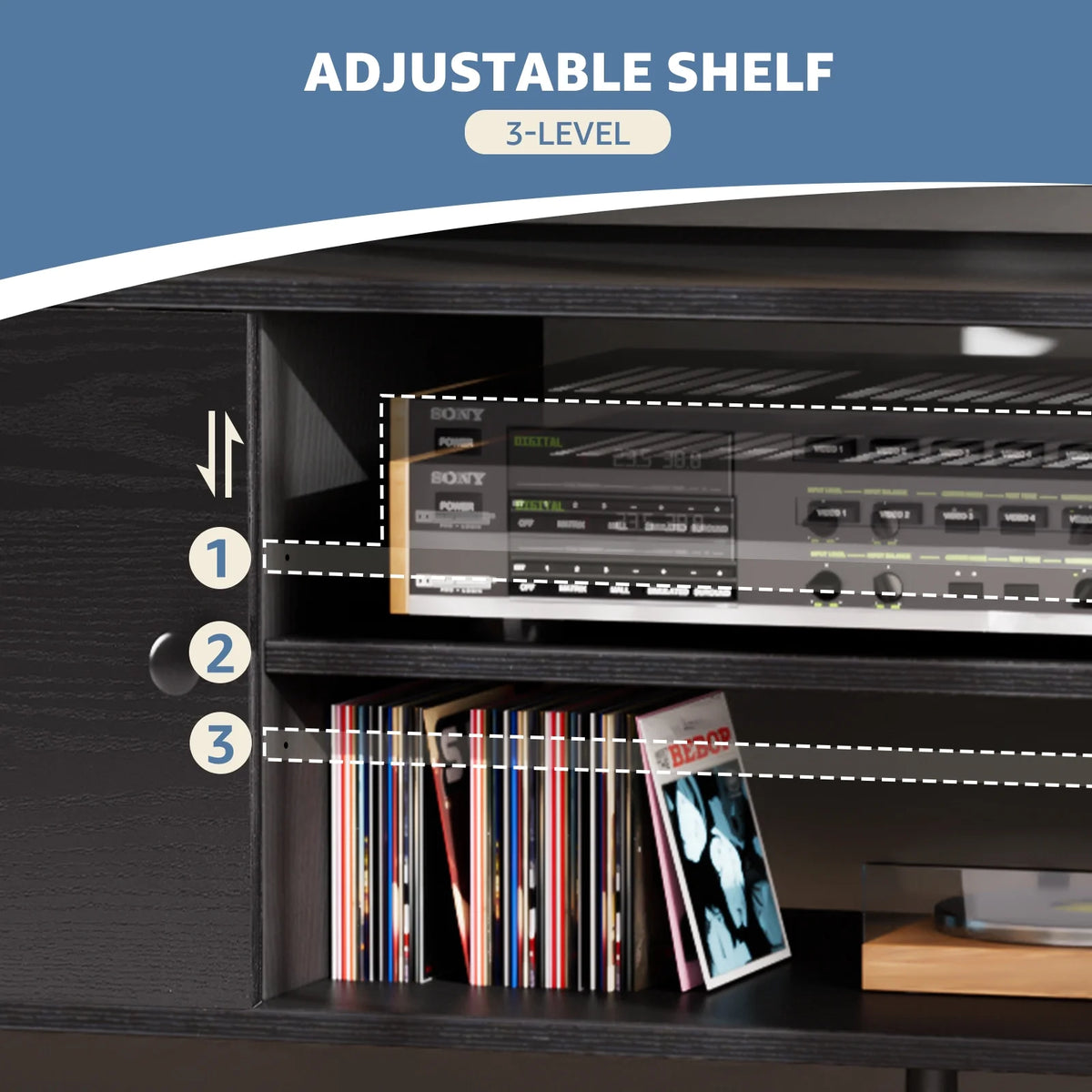 Modern TV Stand for 55 60 inch TV with Storage E303194