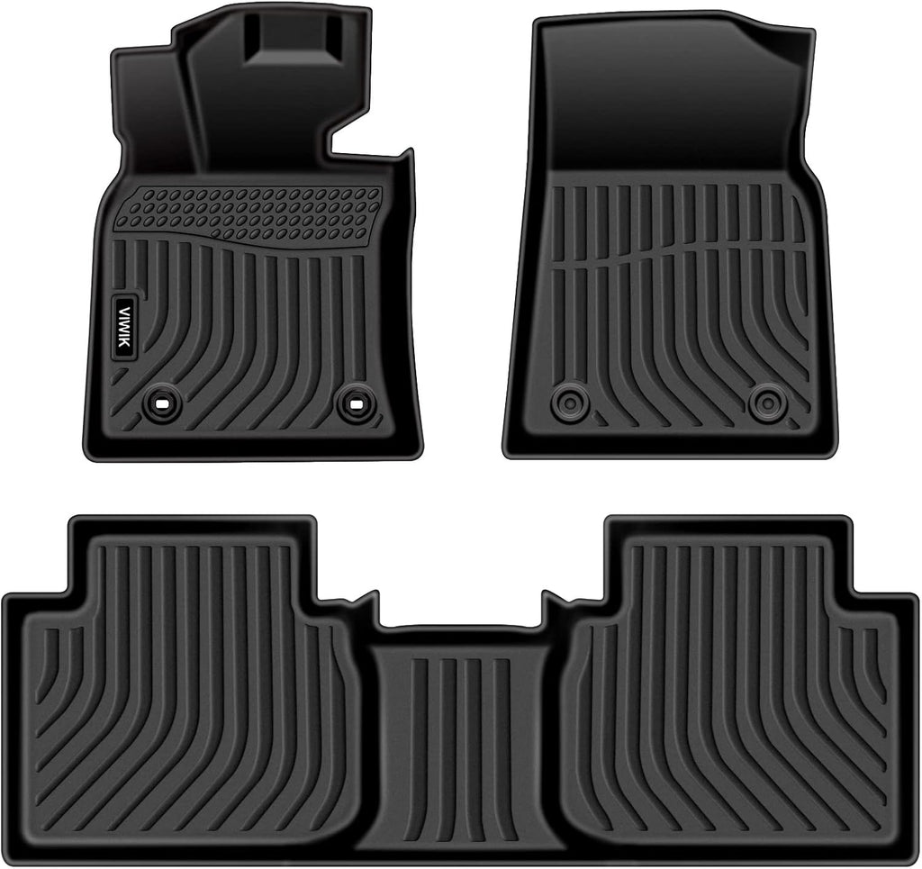 Black Custom Full Set Car Floor Mats Y4614