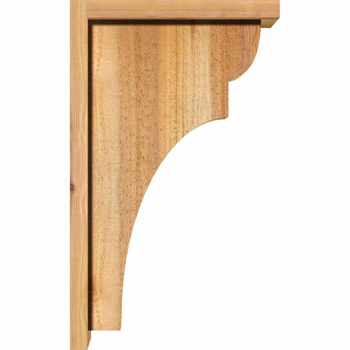 Rough Sawn Corbel with Backplate, Western Red Cedar B5008