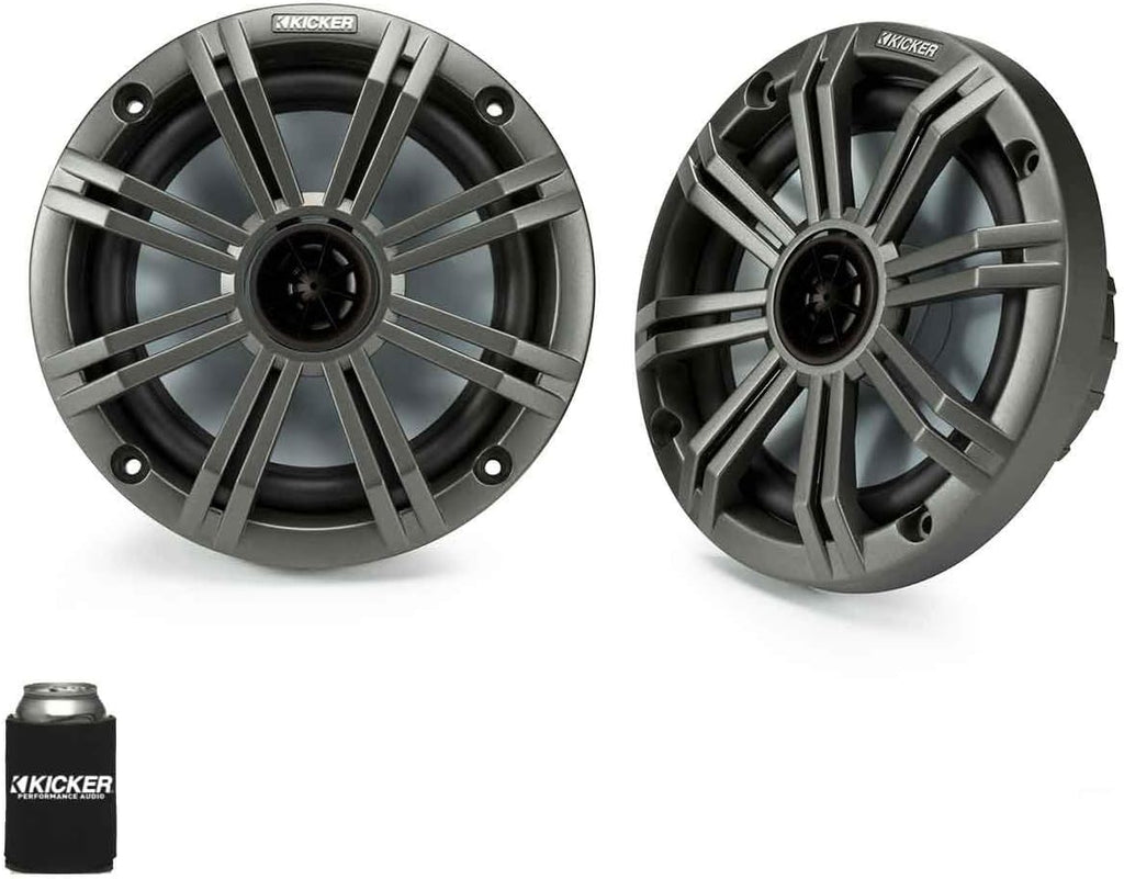 6.5" Charcoal Marine Speakers (Qty 2) 1 Pair S311