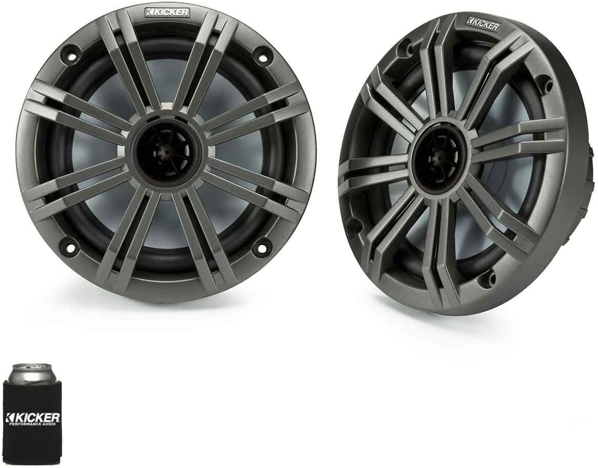 6.5" Charcoal Marine Speakers (Qty 2) 1 Pair S311