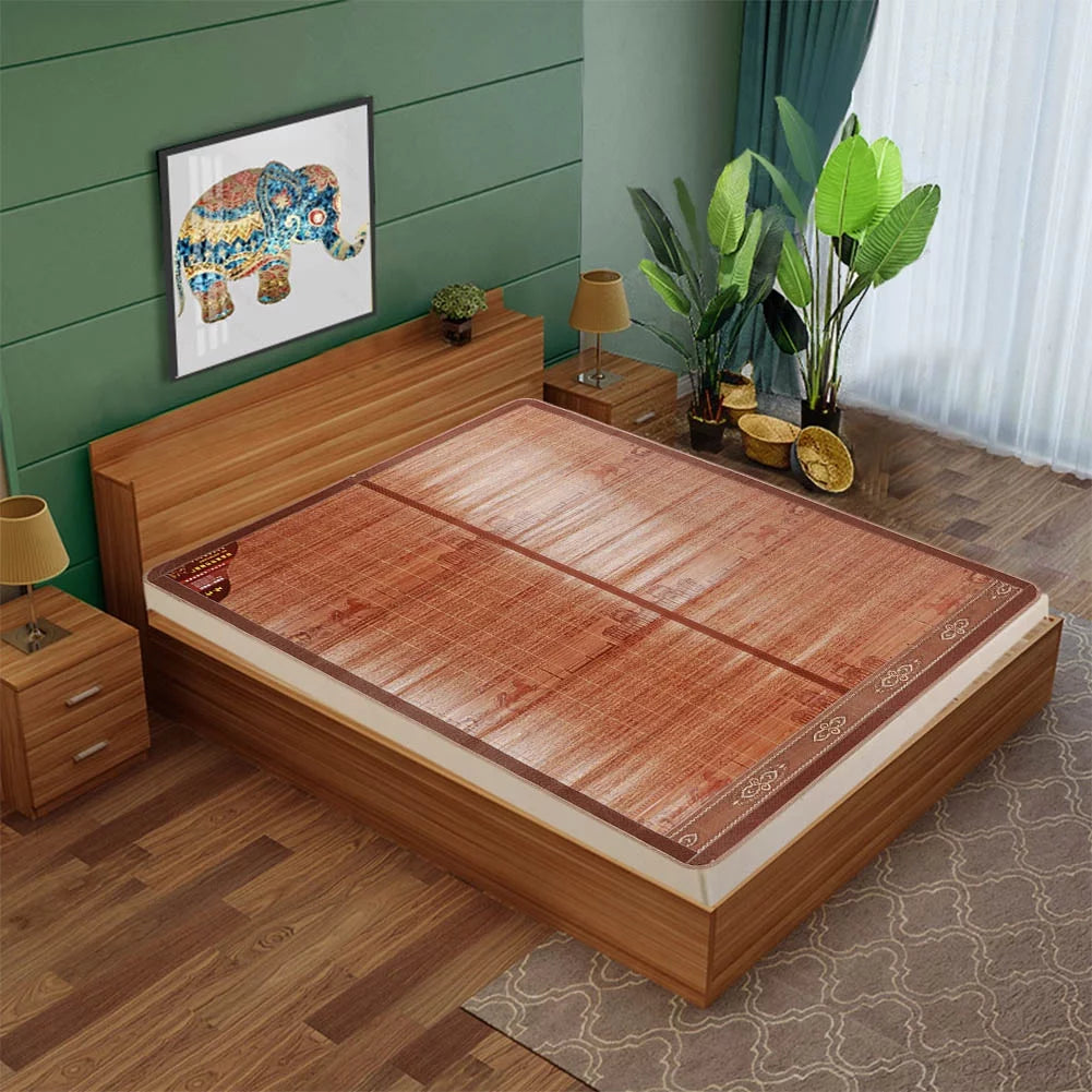 Double-Sided Folding Bamboo Sleeping Mat J55691