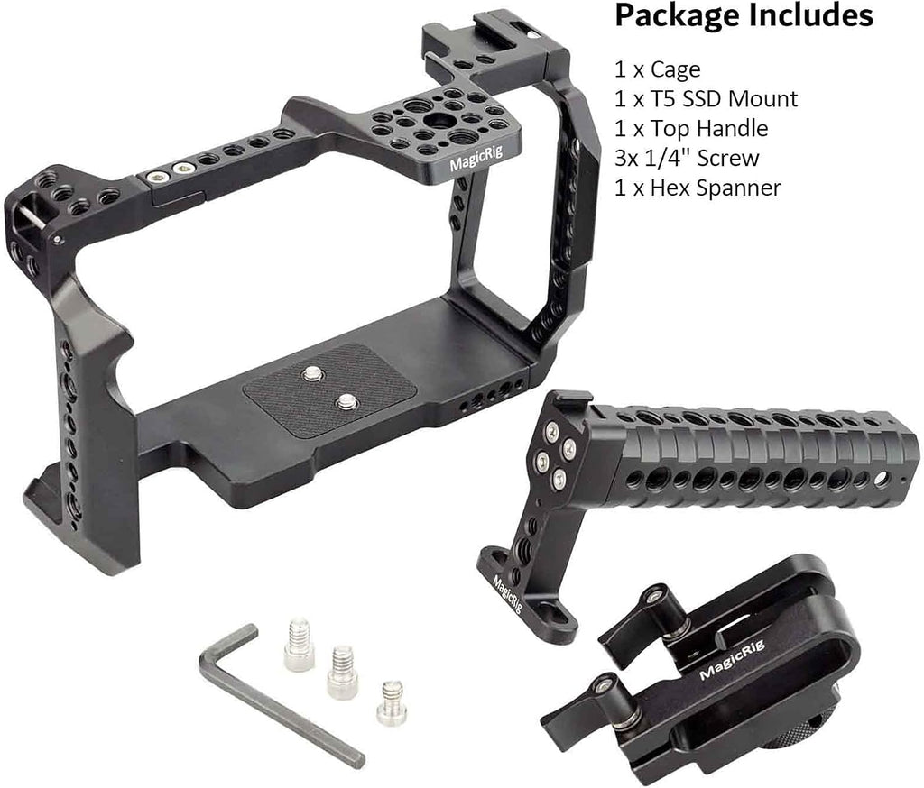 Camera Cage Kit with Top Handle and T5 SSD Mount Z2922