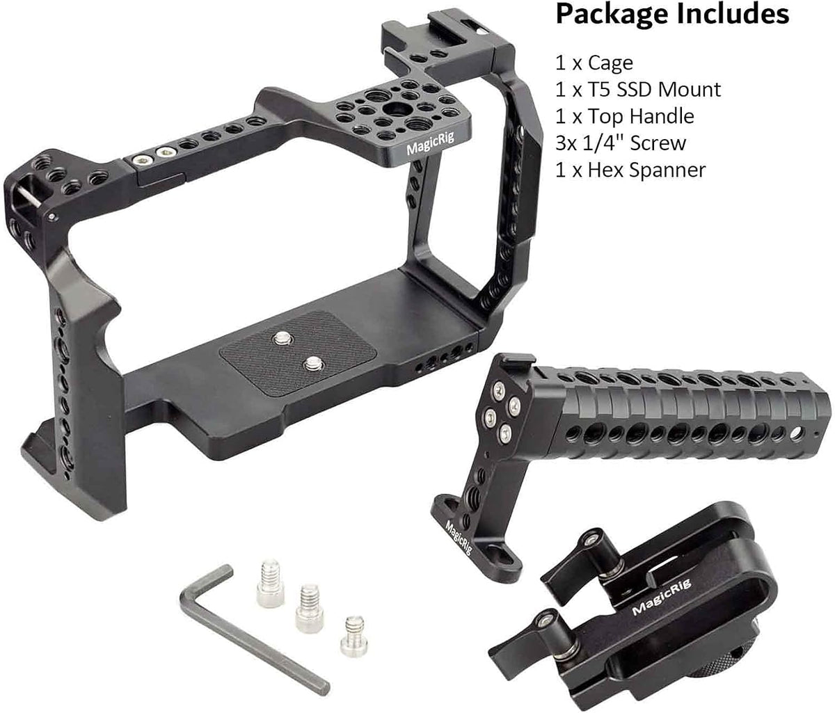 Camera Cage Kit with Top Handle and T5 SSD Mount Z2922