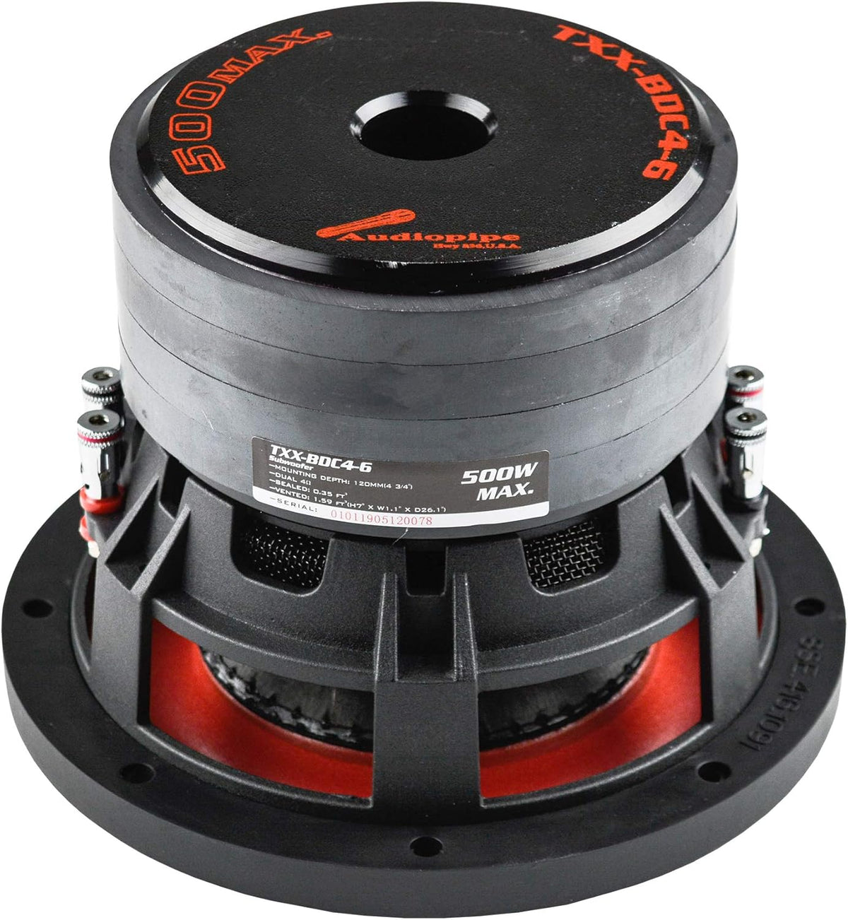 10" Dual 4 Ohm 900 Watts RMS Car Audio Subwoofer Z27529