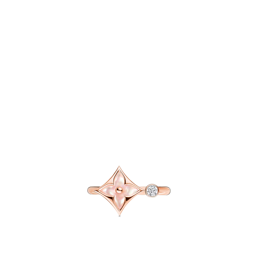 Rose Gold Pink Mother-of-Pearl Diamond Ring W248248