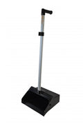 Dust Pan with Ergo Handle Aluminum and Black Hopper F1015