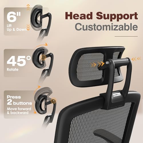 Ergonomic Office Chair with Footrest, High Back Mesh Computer Chair with Flip-Up Arm Z210