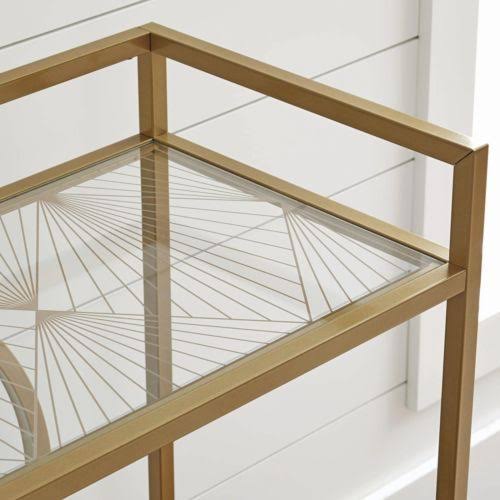 Gold Finish Bar Cart R870