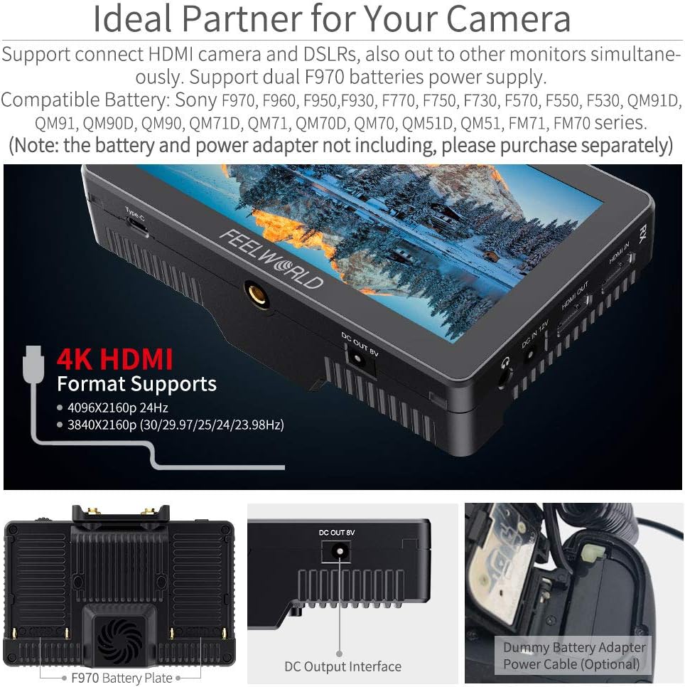 5.5 Inch Wireless Video Transmission Field Monitor with Built in Transmitter and Receiver A983