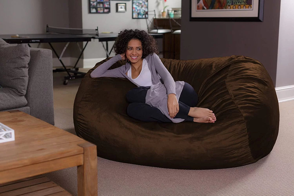 Plush Bean Bag Sofa with Microsuede Cover E353