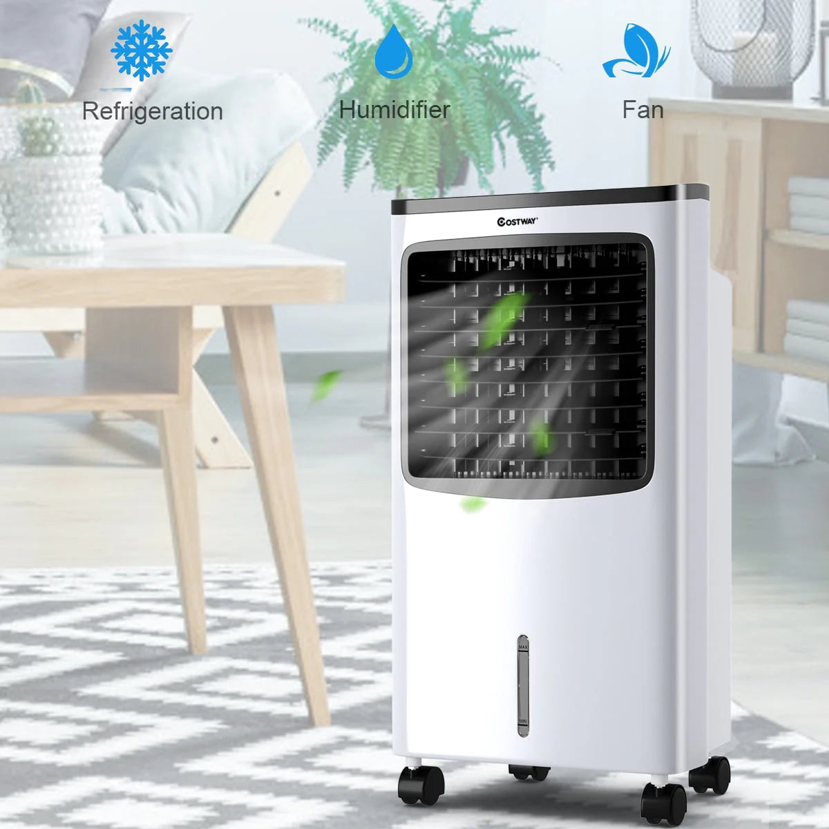 Portable Cooler Fan Humidify Anion Remote Control J6300