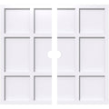 PVC Contemporary Ceiling Medallion - Two Piece S8504