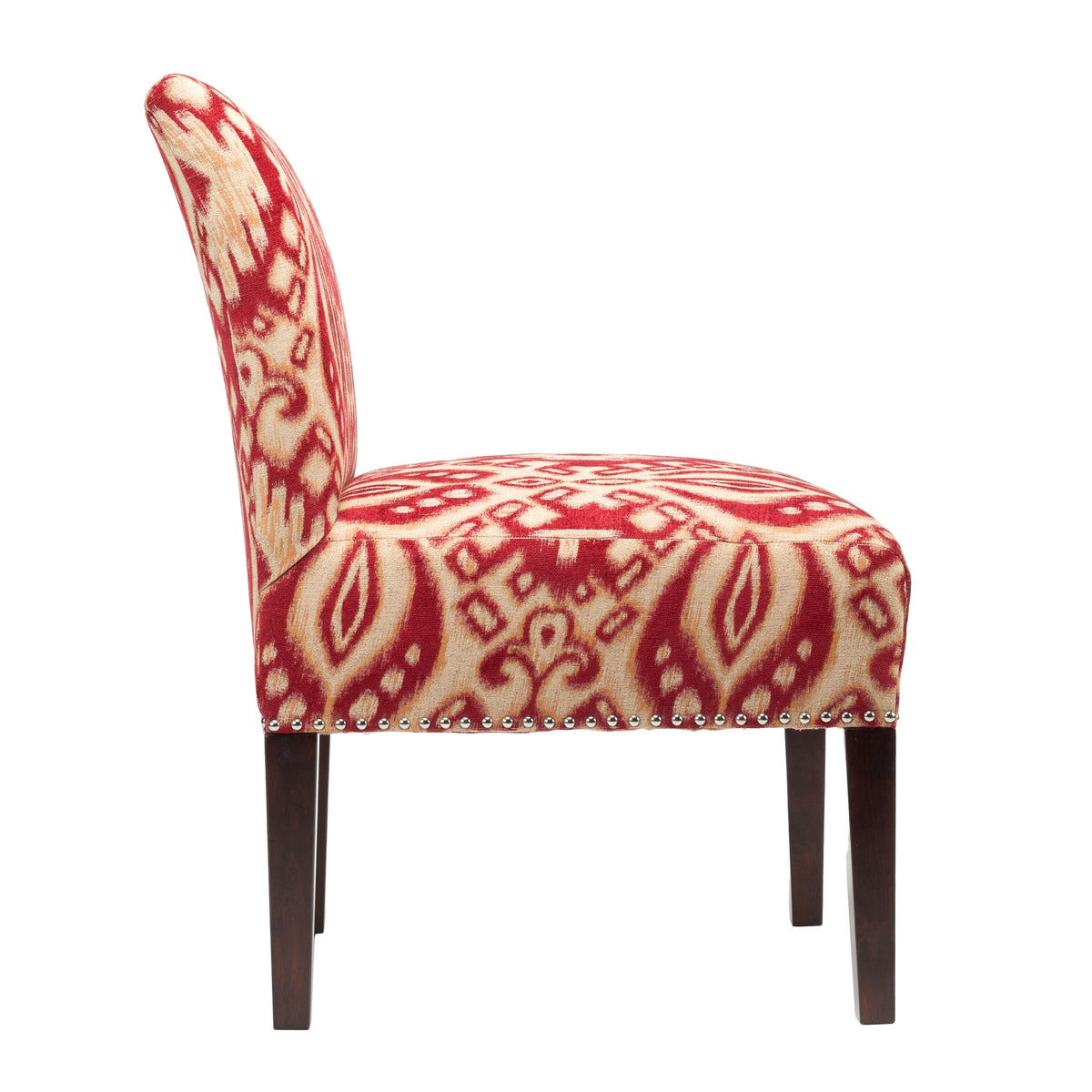 Brown Geometric Accent Chair J23434