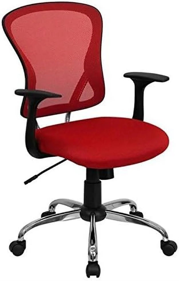 Red Mesh Office Chair L35107