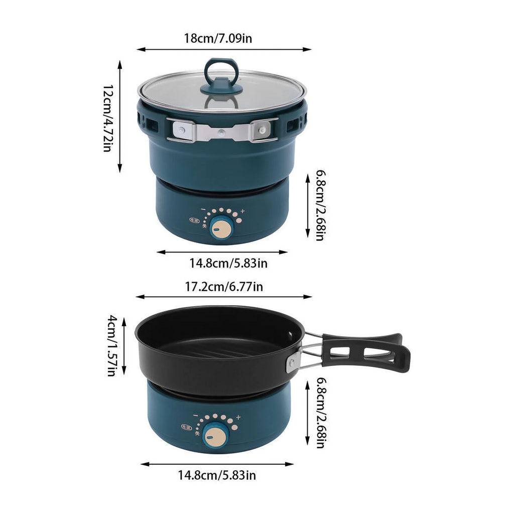 Electric Hot Cooker Pot Steamer Mini Frying Pan H3967