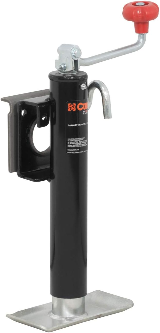 Swivel Trailer Jack, 2,000 lbs., 10-1/2 Inches Vertical Travel, Pack of 2 J906757