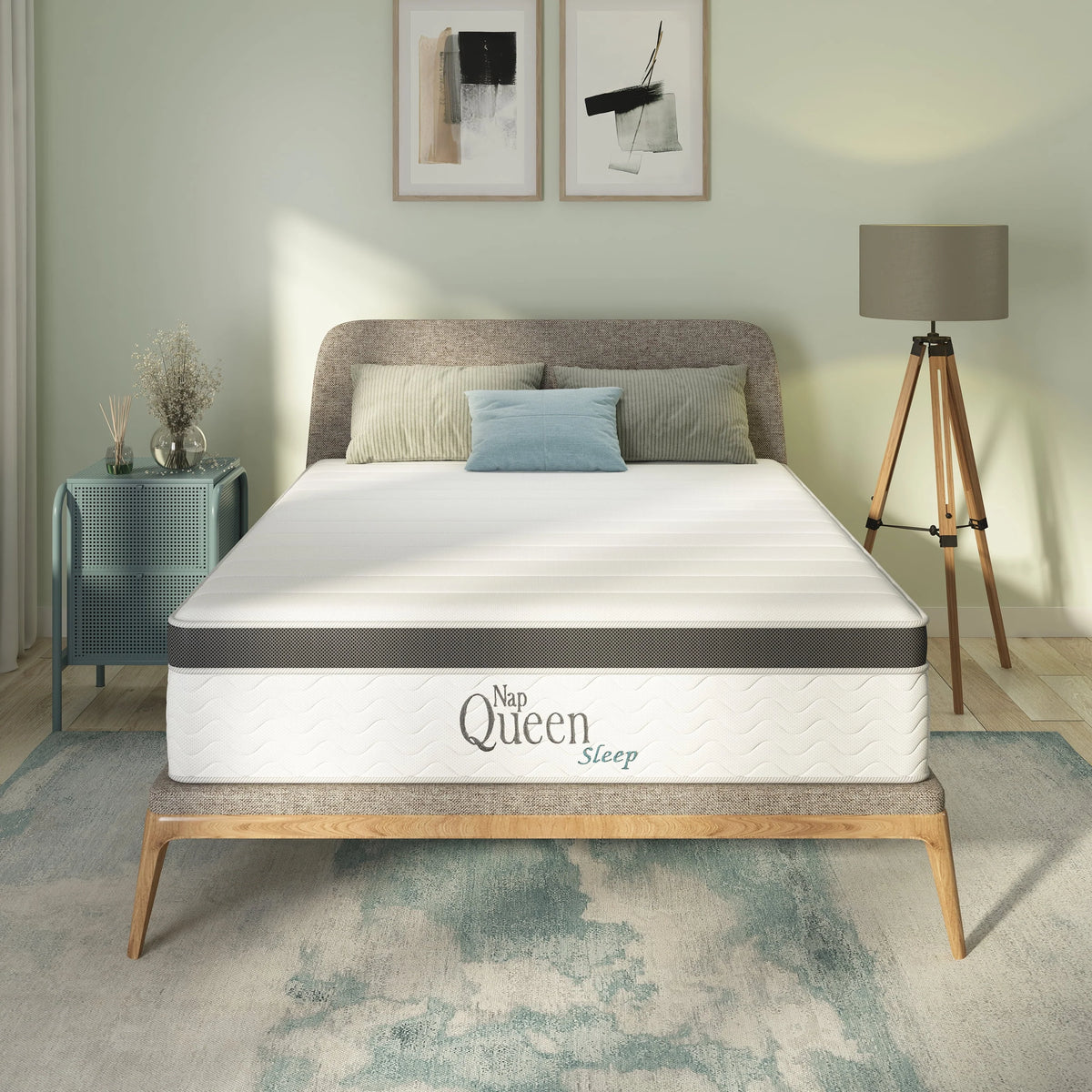 Queen 8” Hybrid Gel Memory Foam and Coils Mattress Y130562