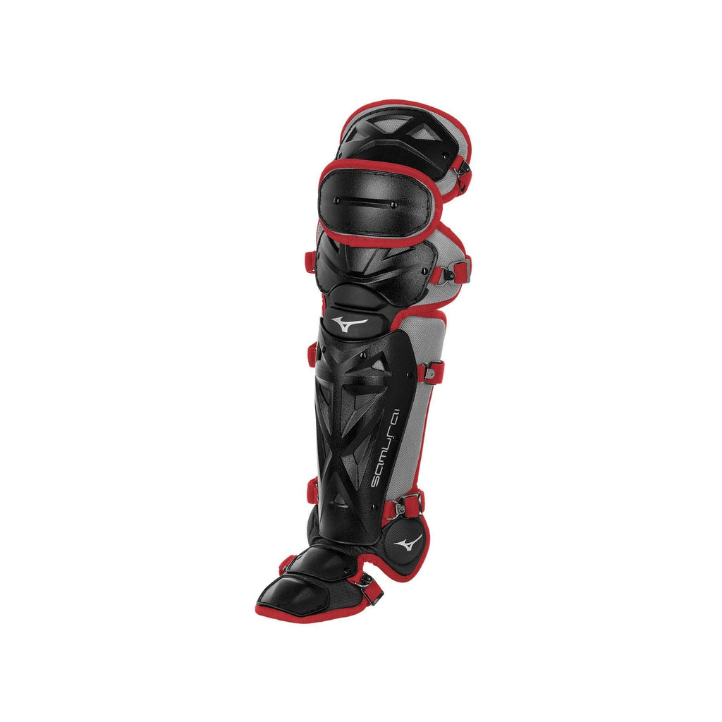 Black/Cardinal Youth Baseball Shin Guards B143862