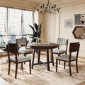 Rustic Wood 5 Piece Dining Table Set C881069