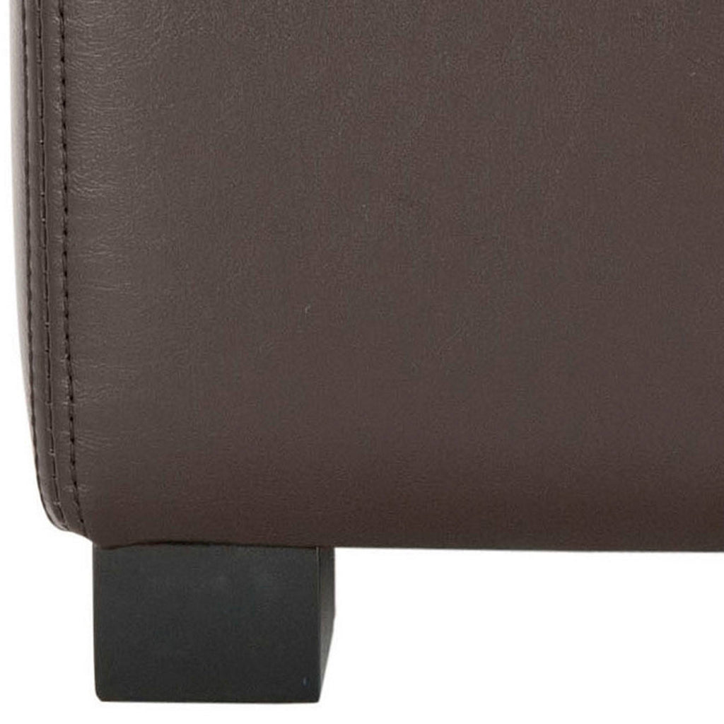 Brown Square Ottoman Q430