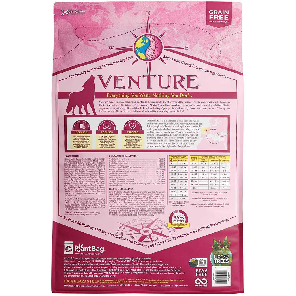 Grain Free Rabbit Meal Pumpkin Dry Dog Food S28172