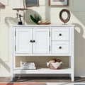 Navy Console Table with 2 Drawers, 1 Cabinet and 1 Shelf H88530