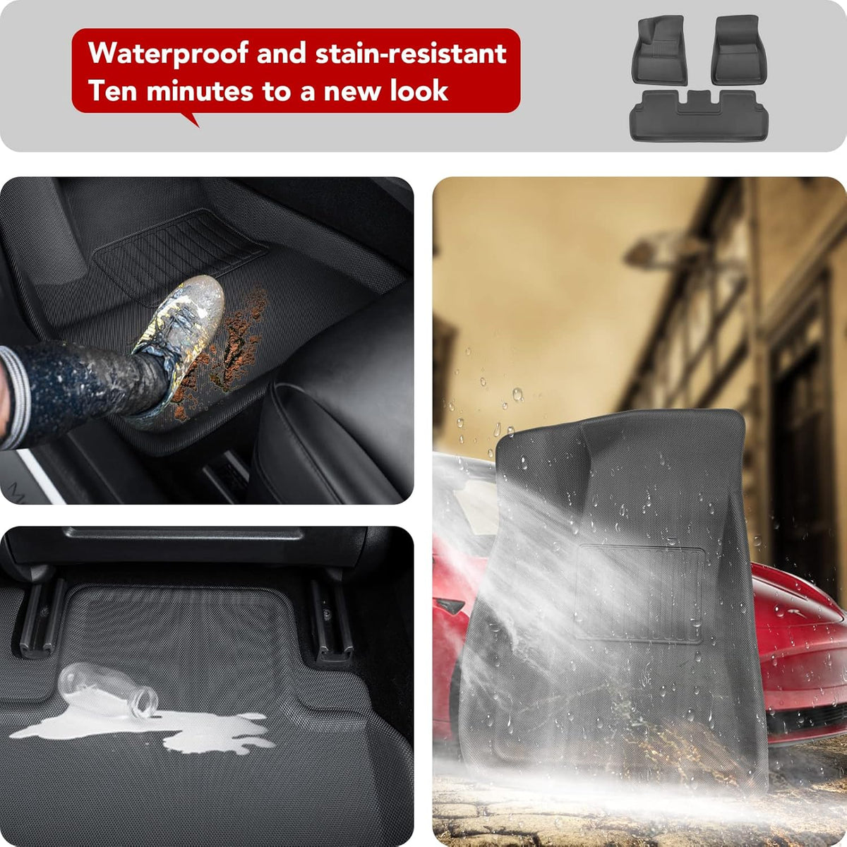 3D All-Weather Waterproof Floor Liners Set H607662