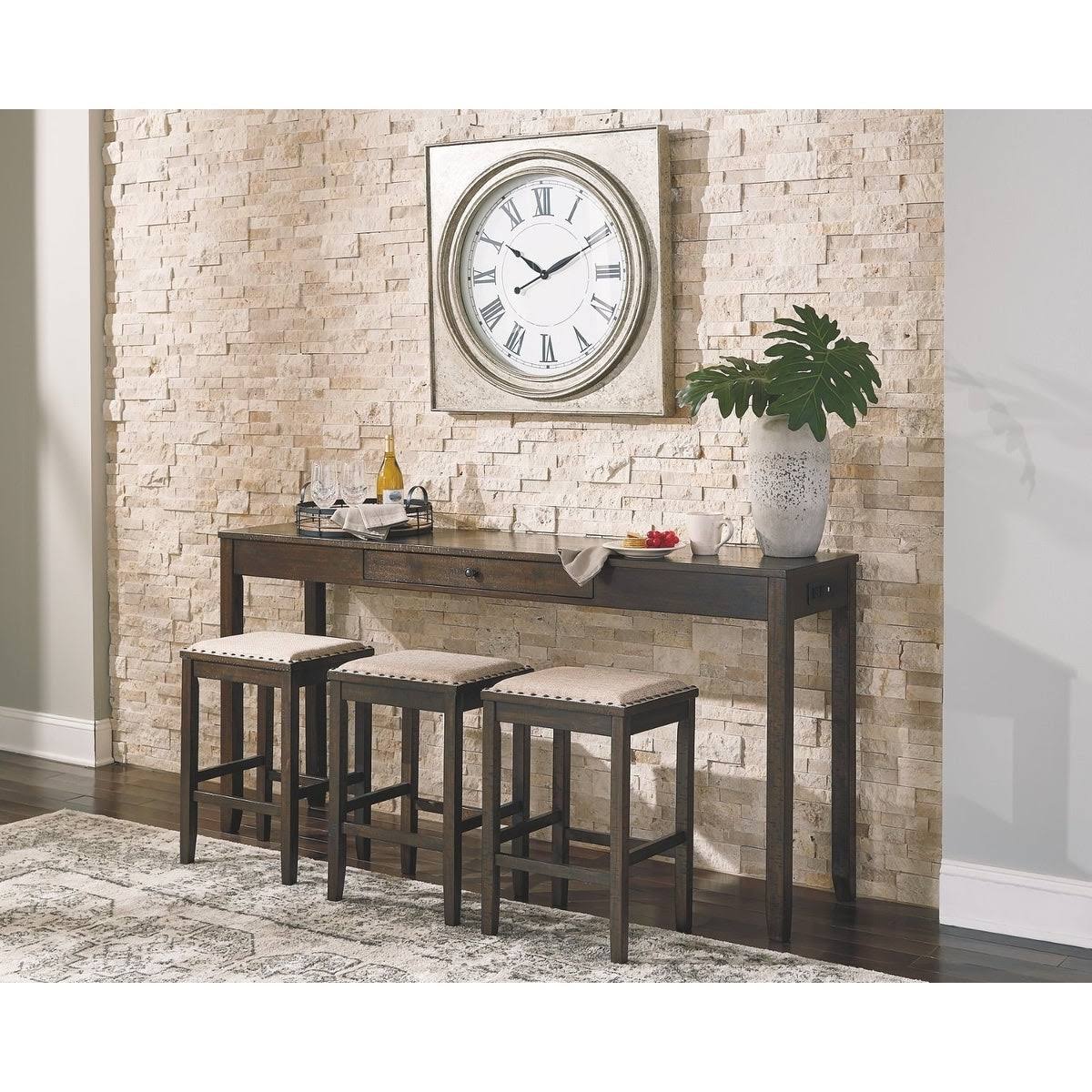 Rectangular 4 Piece Counter Height Dining Table Y2471