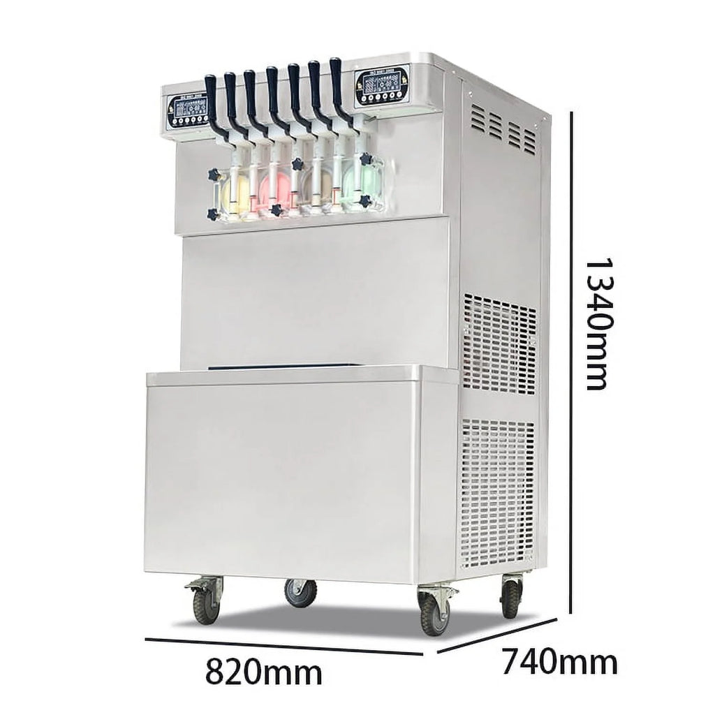 Soft Serve Ice Cream Machine with Transparent Dispenser X94701