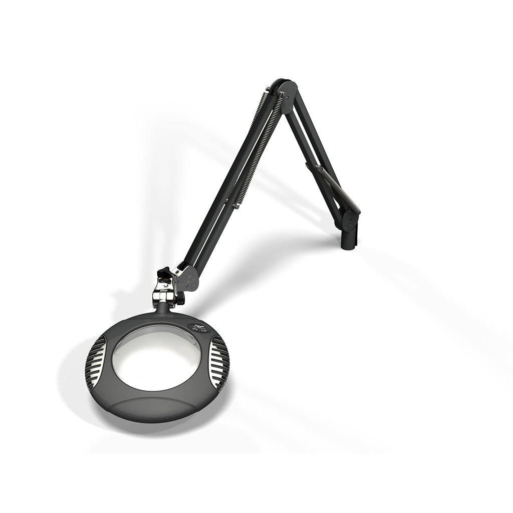 Charcoal LED Magnifier with 43x22 Arm W414