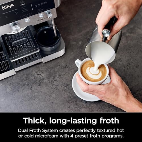 Espresso Machine and Drip Coffee Maker with Coffee Grinder and Milk Frother X48642