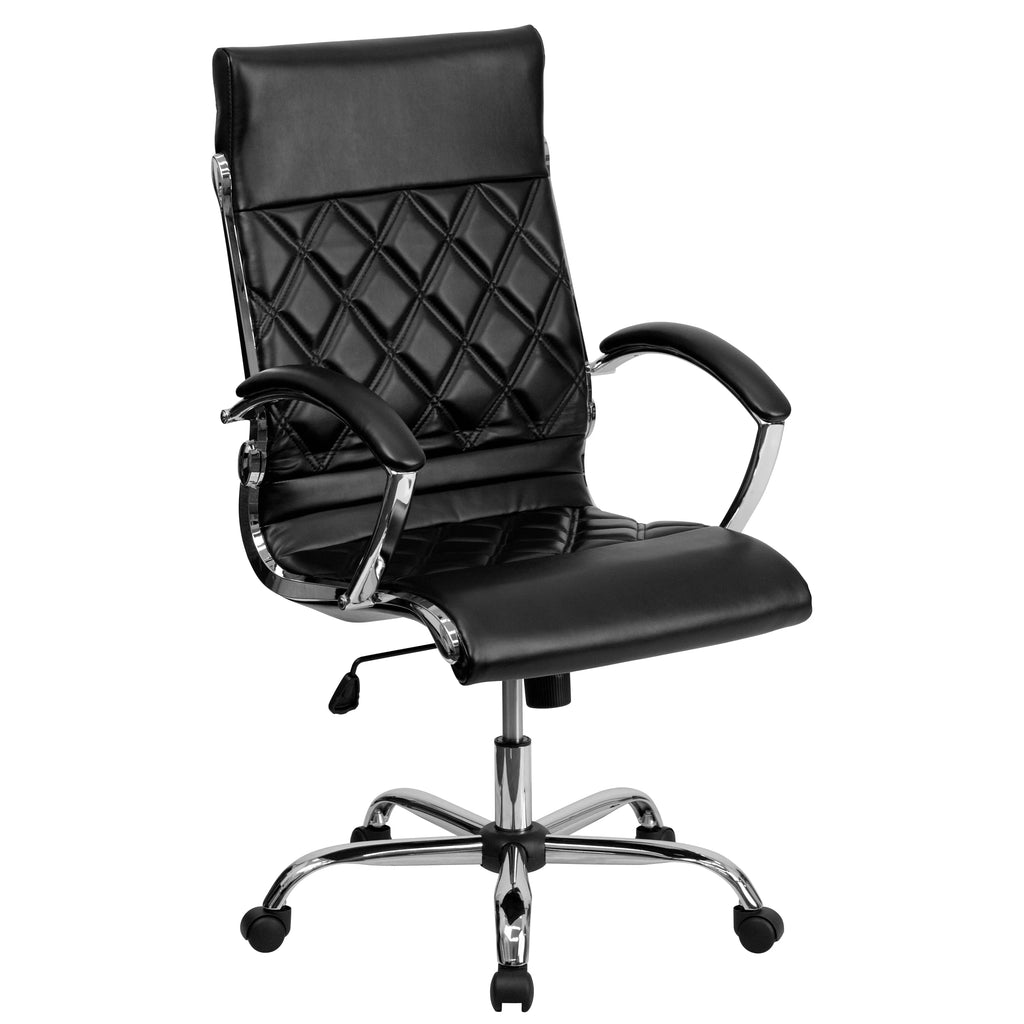 Black LeatherSoft Executive Swivel Office Chair G7711