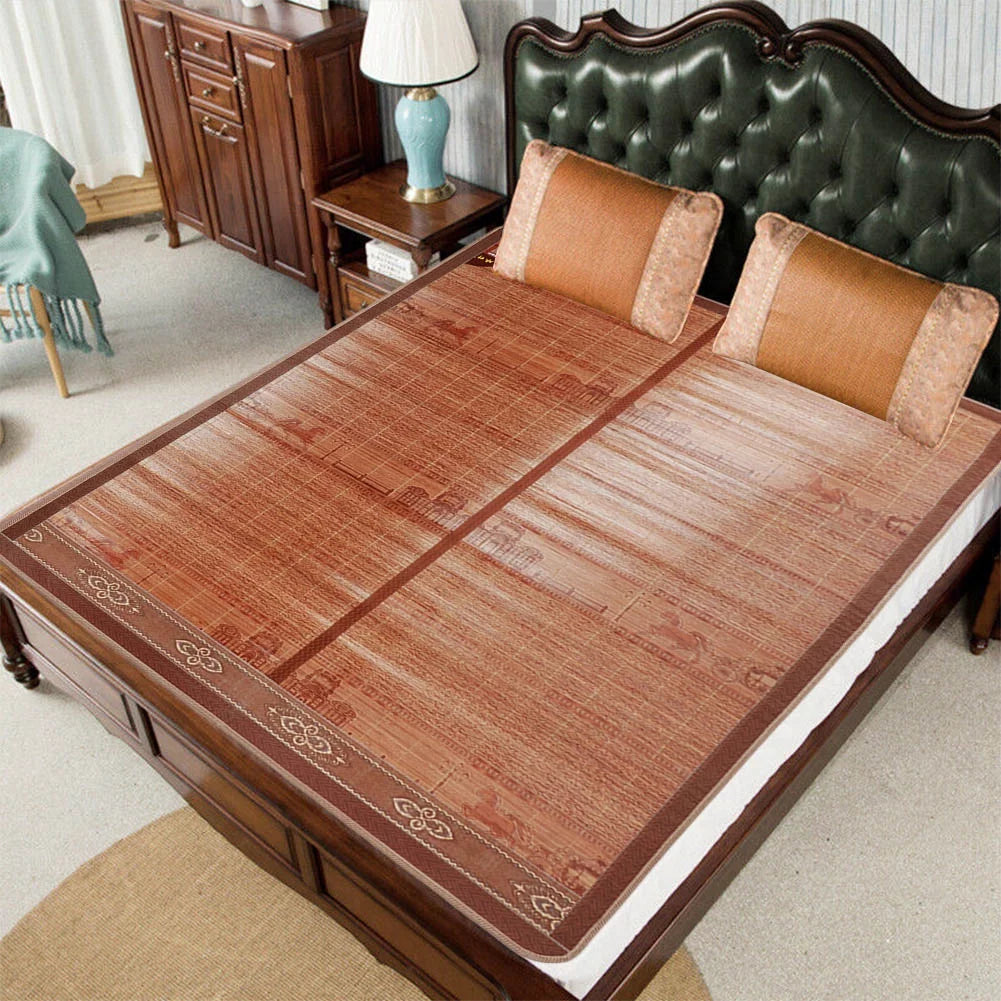 Double-Sided Folding Bamboo Sleeping Mat J55691