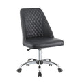 Gray Leatherette Office Chair with Star Base B414