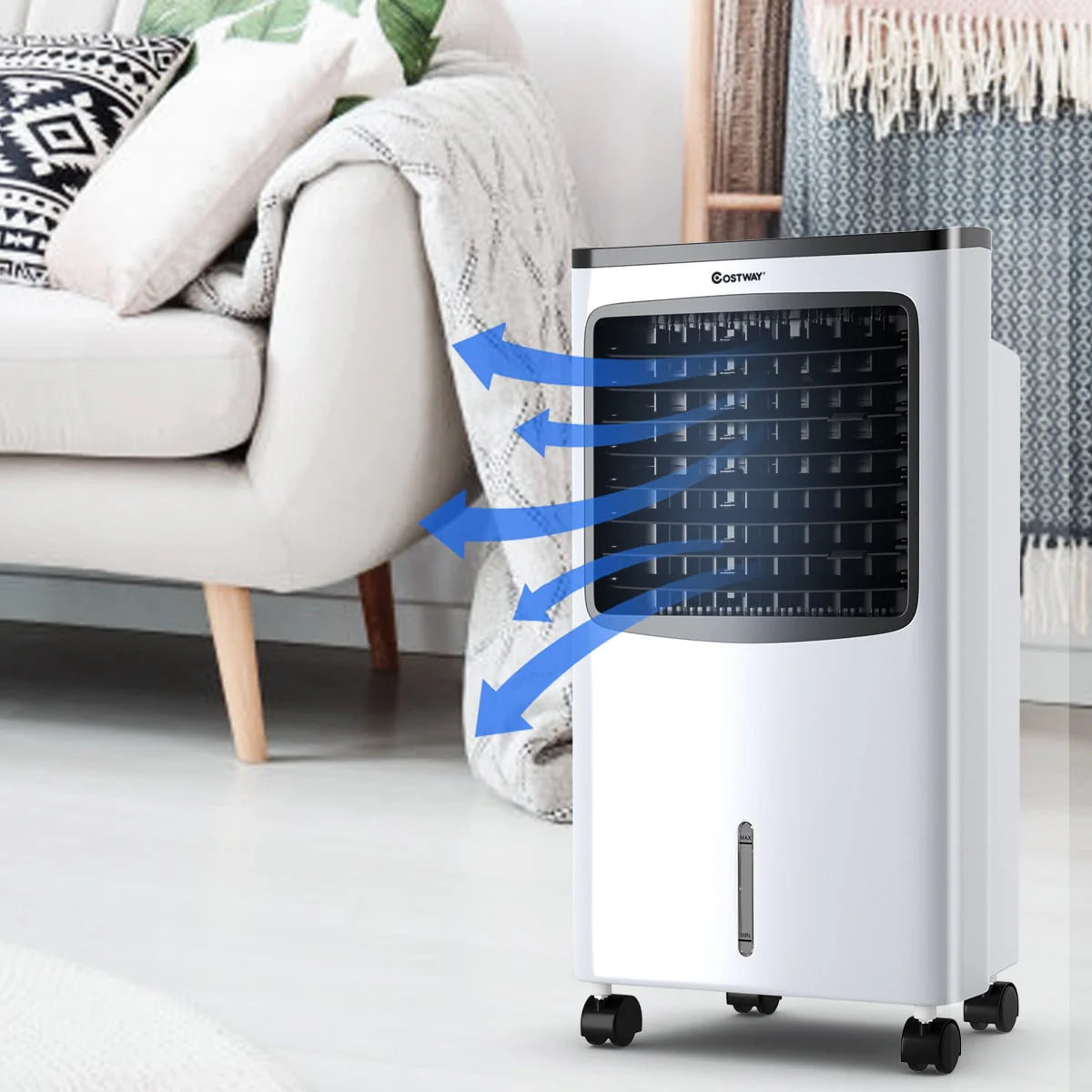 Portable Cooler Fan Humidify Anion Remote Control J6300