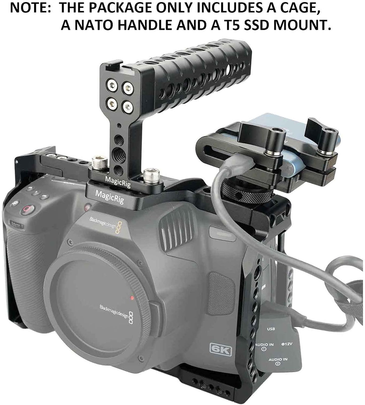 Camera Cage Kit with Top Handle and T5 SSD Mount Z2922