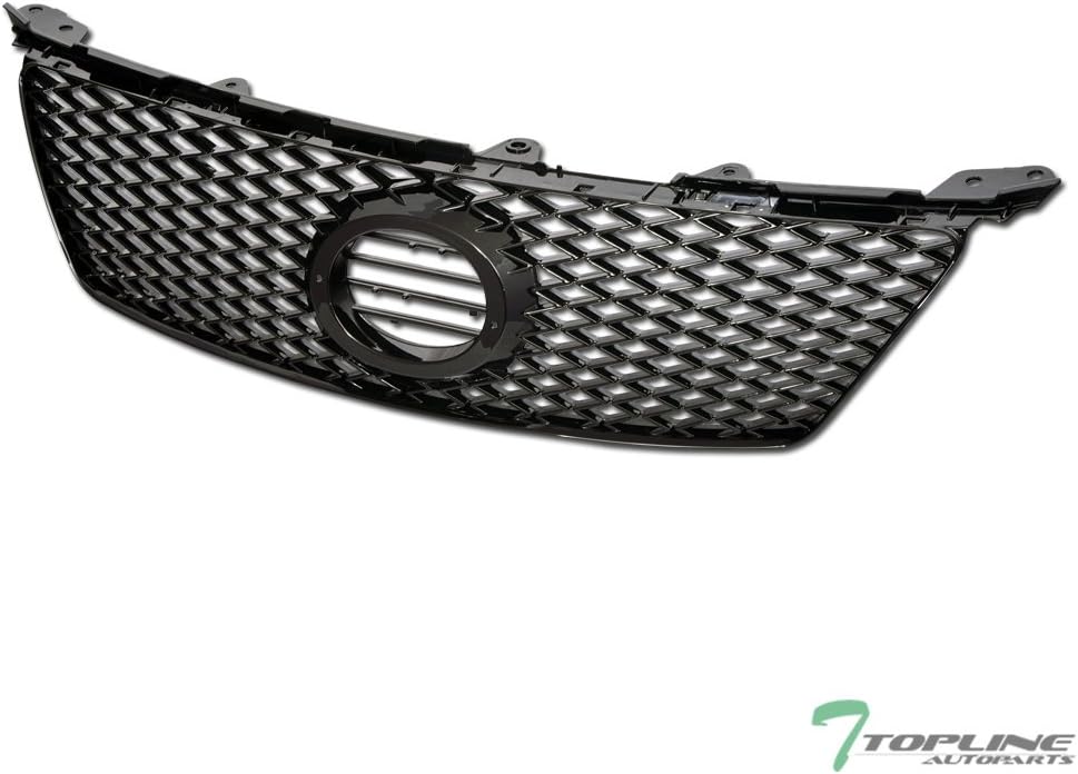 Glossy Black IS-F Sport Mesh Front Grille With Emblem Base Pack of 2 E8325