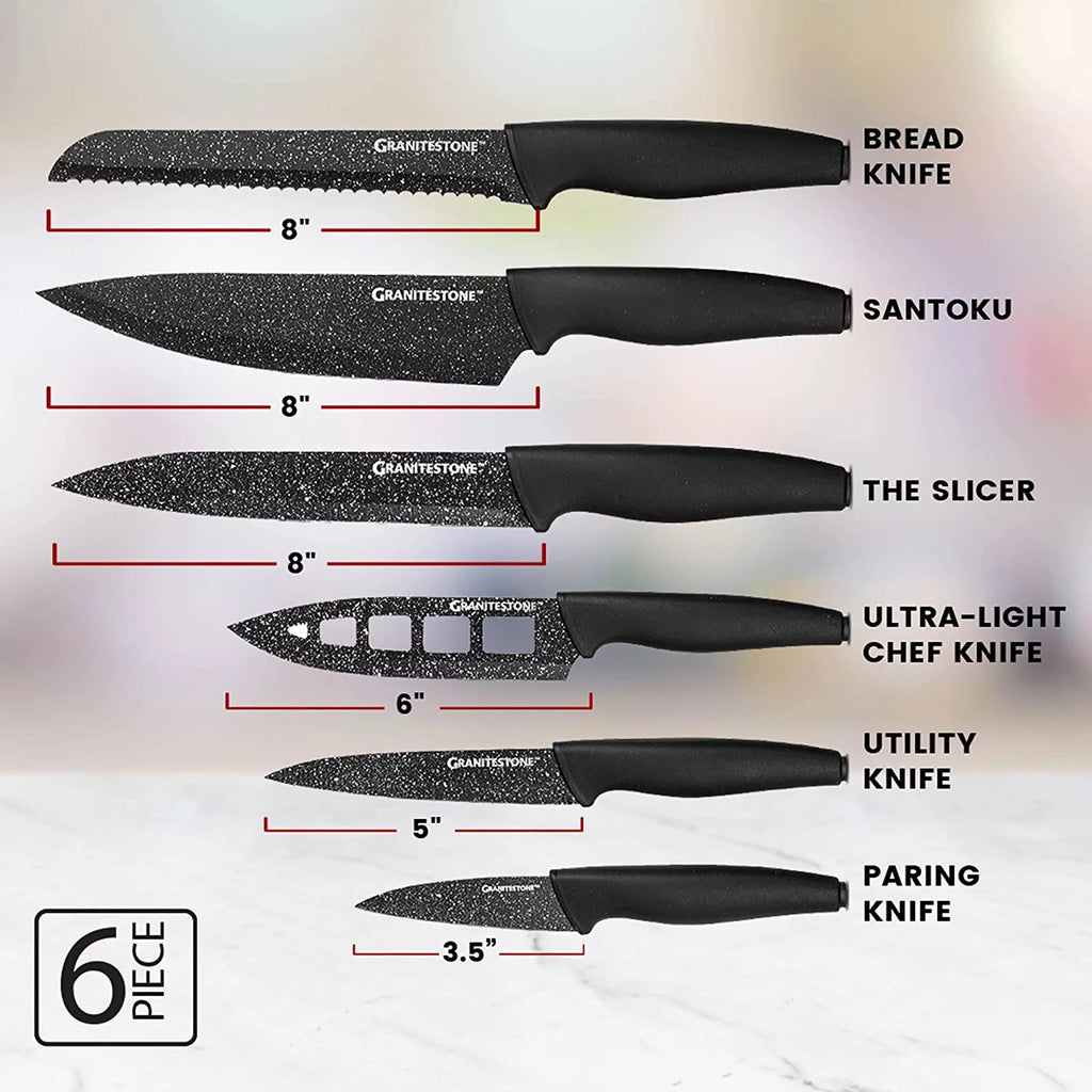 6 Piece Dishwasher Safe Knife Set W73844