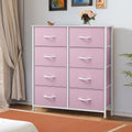 Black 8 Drawer Fabric Dresser S963649