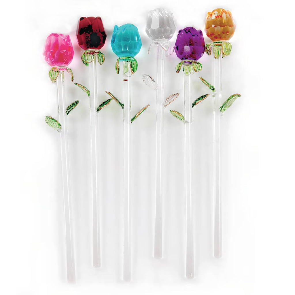 Glass Roses S/6 S8975