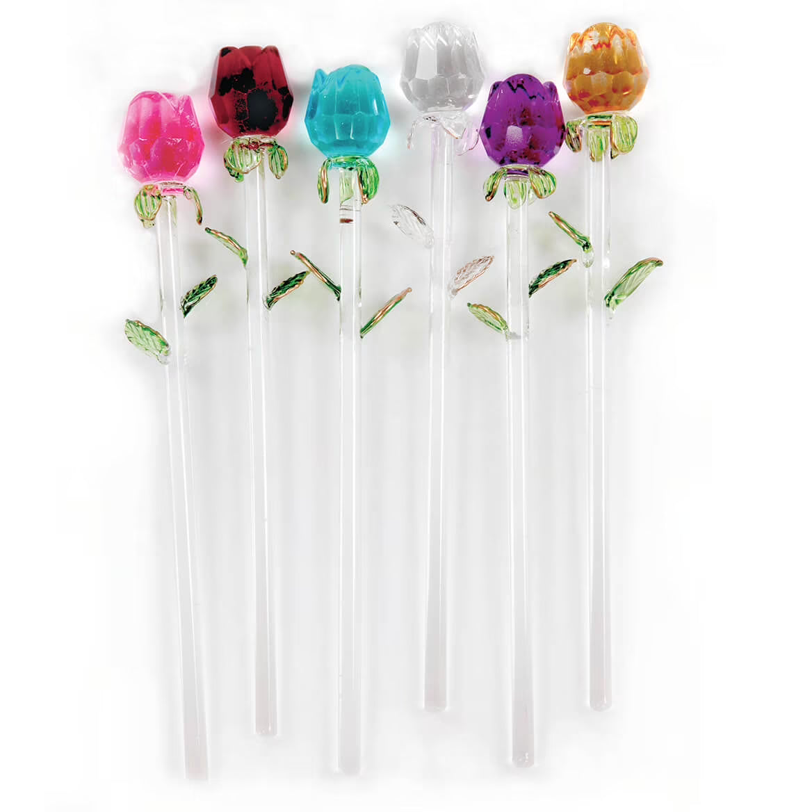 Glass Roses S/6 S8975