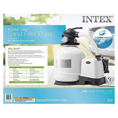 3000 GPH Pool Sand Filter Pump with Saltwater System W344