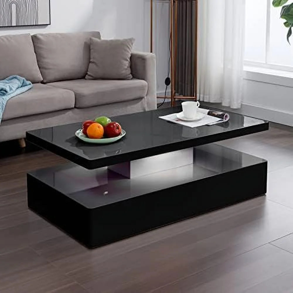 Modern LED Coffee Table with 12 Colors Lights P676