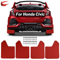 Red Mud Flaps for Honda Civic Type R S Si Coupe X31003