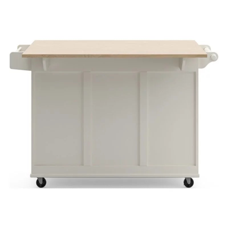 White Wood Kitchen Cart J3302