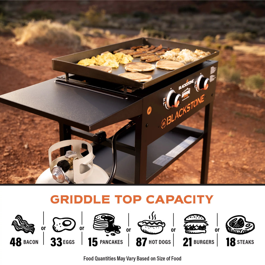 2-Burner 28 Propane Griddle with Foldable Legs Q3845