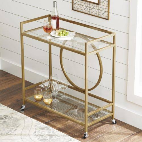Gold Finish Bar Cart R870