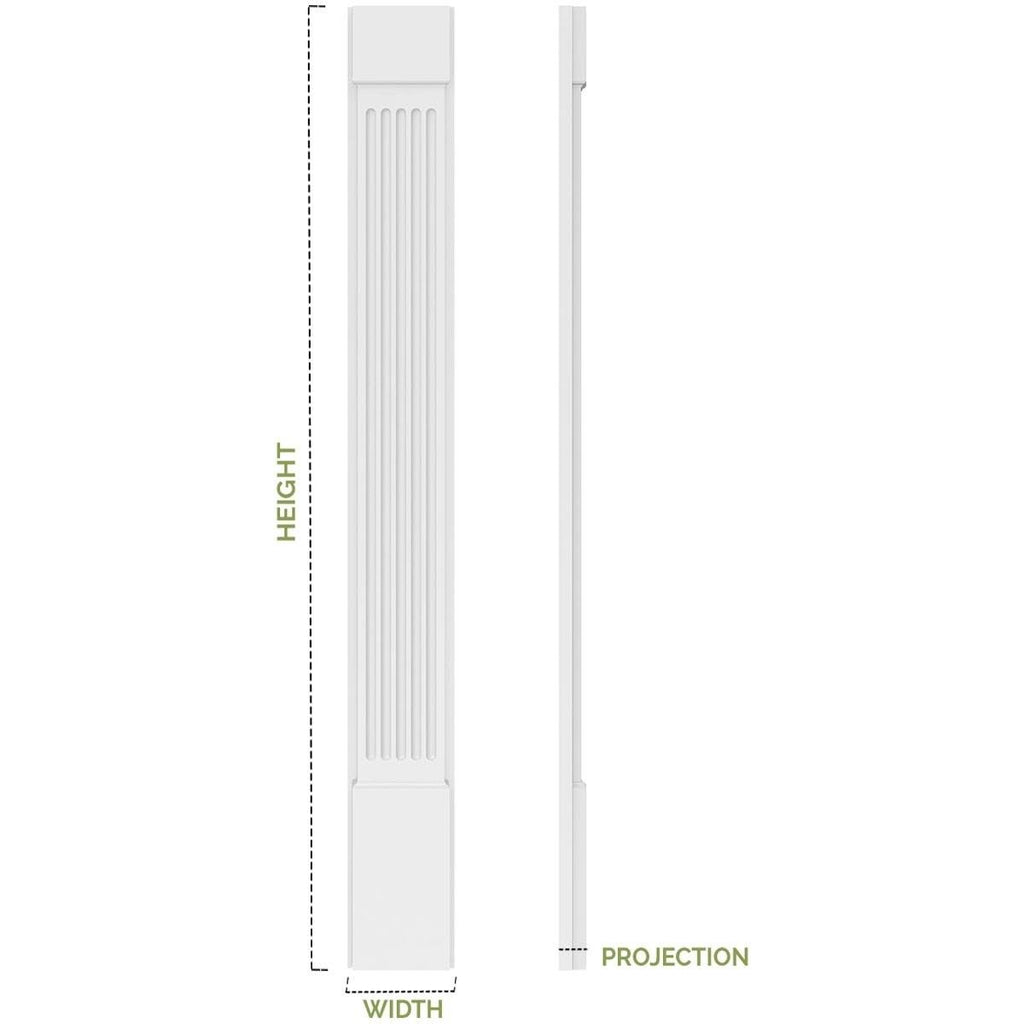 Plain PVC Pilaster (Pair) F820