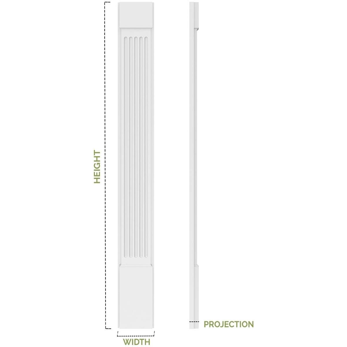 Plain PVC Pilaster (Pair) F820